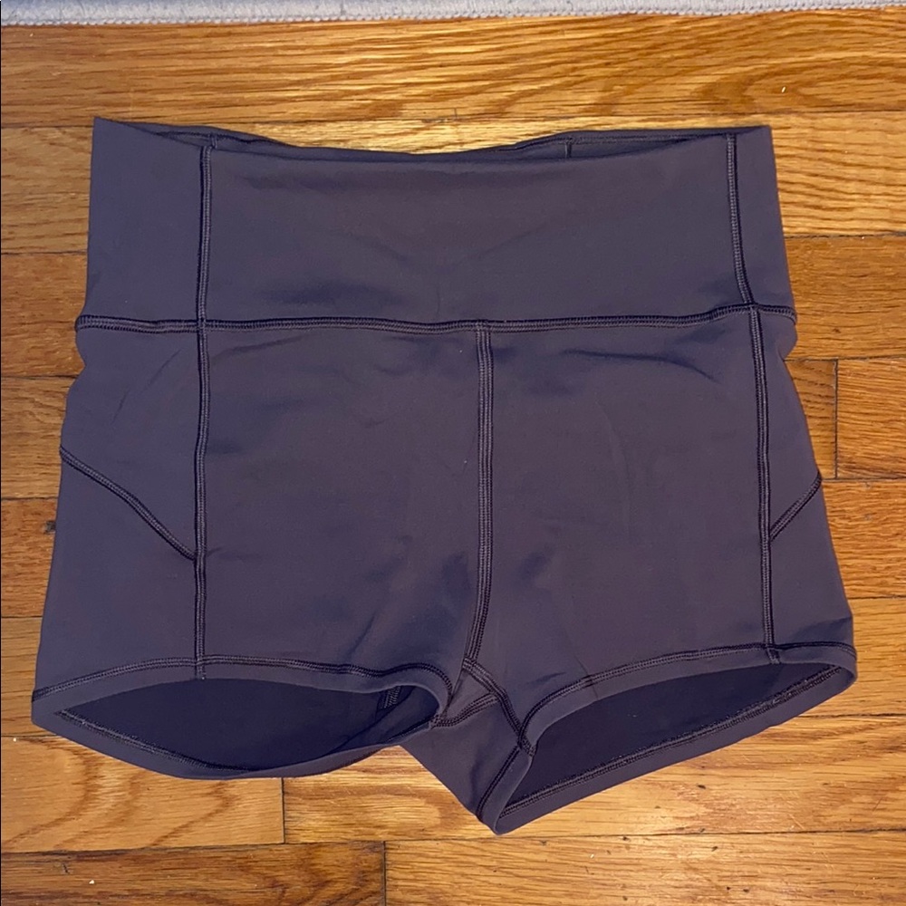 Lululemon Athletica Black Athletic Shorts High-Waisted